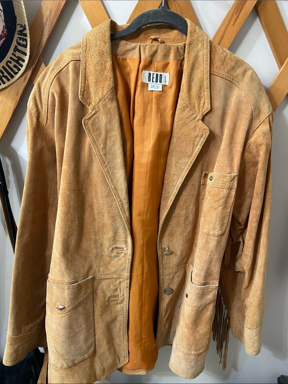 Vintage 80’s Fringed Leather Jacket